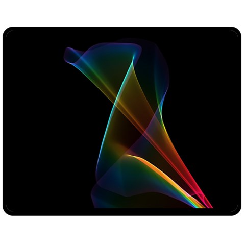 Abstract Rainbow Lily, Colorful Mystical Flower  Double Sided Fleece Blanket (Medium)  from ArtsNow.com 58.8 x47.4  Blanket Back