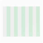 Vertical Stripes - White and Pale Green Small Glasses Cloth