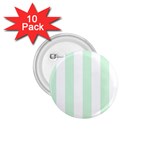 Vertical Stripes - White and Pastel Green 1.75  Button (10 pack)