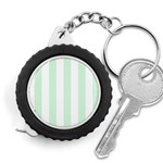 Vertical Stripes - White and Pastel Green Measuring Tape