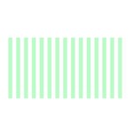 Vertical Stripes - White and Mint Green Satin Wrap