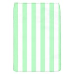 Vertical Stripes - White and Mint Green Removable Flap Cover (S)