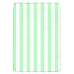 Vertical Stripes - White and Mint Green Removable Flap Cover (L)