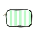 Vertical Stripes - White and Mint Green Coin Purse