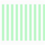 Vertical Stripes - White and Mint Green Collage 8  x 10 