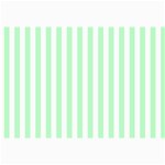 Vertical Stripes - White and Mint Green Collage 12  x 18 