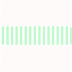 Vertical Stripes - White and Mint Green Medium Bar Mat