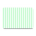 Vertical Stripes - White and Mint Green Plate Mat