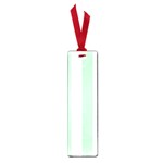 Vertical Stripes - White and Mint Green Small Book Mark