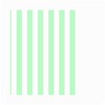 Vertical Stripes - White and Mint Green Small Garden Flag (Two Sides)