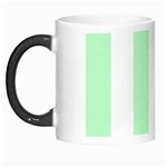 Vertical Stripes - White and Mint Green Morph Mug