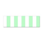 Vertical Stripes - White and Mint Green Sticker (Bumper)