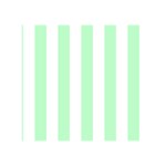 Vertical Stripes - White and Mint Green Greeting Card 5  x 7 