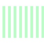 Vertical Stripes - White and Mint Green Birthday Cake 3D Greeting Card (7x5)