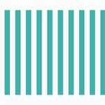 Vertical Stripes - White and Verdigris Collage 8  x 10 