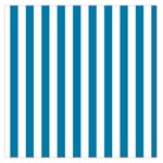 Vertical Stripes - White and Cerulean Large Satin Scarf (Square)