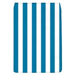 Vertical Stripes - White and Cerulean Removable Flap Cover (S)