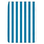 Vertical Stripes - White and Cerulean Removable Flap Cover (L)