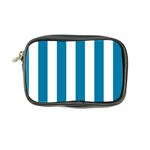 Vertical Stripes - White and Cerulean Coin Purse