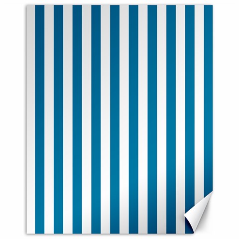 Vertical Stripes 10.95 x13.48  Canvas - 1