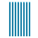 Vertical Stripes - White and Cerulean Shower Curtain 48  x 72  (Small)