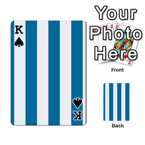 King Vertical Stripes Front - SpadeK