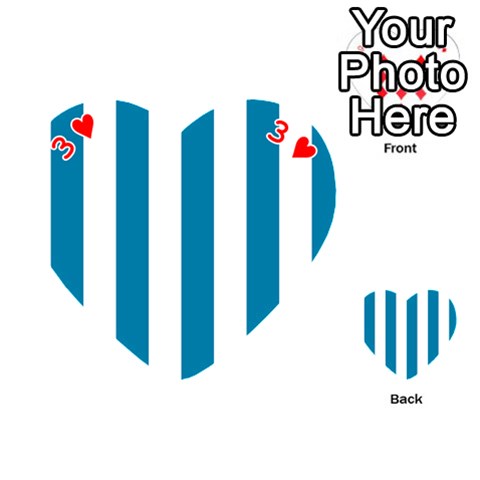 Vertical Stripes Front - Heart3