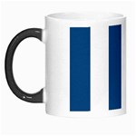 Vertical Stripes - White and Dark Cerulean Morph Mug