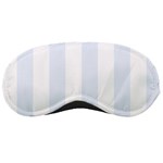 Vertical Stripes - White and Pastel Blue Sleeping Mask