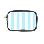 Vertical Stripes - White and Light Blue Coin Purse