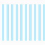 Vertical Stripes - White and Light Blue Collage 8  x 10 