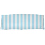 Vertical Stripes - White and Light Blue Body Pillow Case Dakimakura (Two Sides)