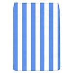 Vertical Stripes - White and Cornflower Blue Removable Flap Cover (S)