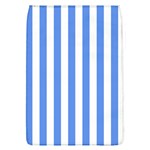 Vertical Stripes - White and Cornflower Blue Removable Flap Cover (L)