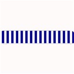 Vertical Stripes - White and Dark Blue Small Bar Mat