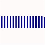 Vertical Stripes - White and Dark Blue Medium Bar Mat