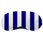 Vertical Stripes - White and Dark Blue Sleeping Mask