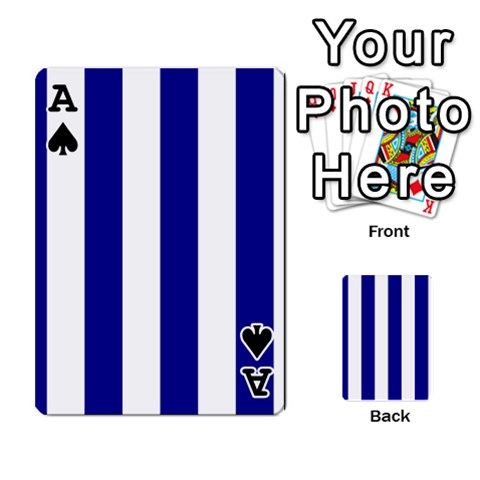 Ace Vertical Stripes Front - SpadeA