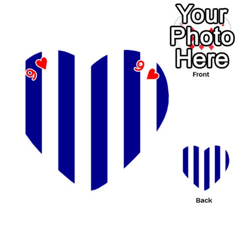 Vertical Stripes Front - Heart9