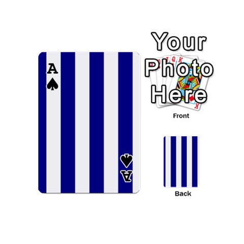 Ace Vertical Stripes Front - SpadeA