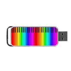 Rainbow Piano Keyboard Portable USB Flash (Two Sides) from ArtsNow.com Front