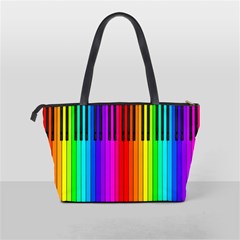 Rainbow Piano Keyboard  Classic Shoulder Handbag from ArtsNow.com Back