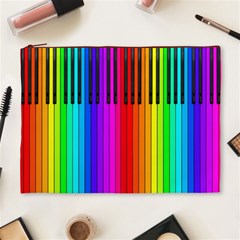 Rainbow Piano Keyboard  Cosmetic Bag (XL) from ArtsNow.com Front