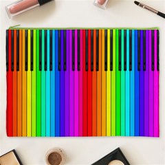 Rainbow Piano Keyboard  Cosmetic Bag (XXXL) from ArtsNow.com Front