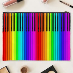 Rainbow Piano Keyboard  Cosmetic Bag (XXXL) from ArtsNow.com Back