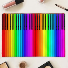 Rainbow Piano Keyboard  Cosmetic Bag (XXL) from ArtsNow.com Front