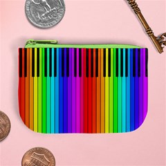 business card rainbow keyboard 3 Mini Coin Purse from ArtsNow.com Front