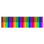 Rainbow Piano Keyboard  Satin Scarf (Oblong)