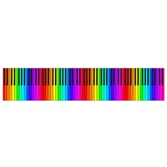 Rainbow Piano Keyboard  Flano Scarf (Small) from ArtsNow.com Front