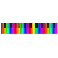 Rainbow Piano Keyboard  Flano Scarf (Large) from ArtsNow.com Front